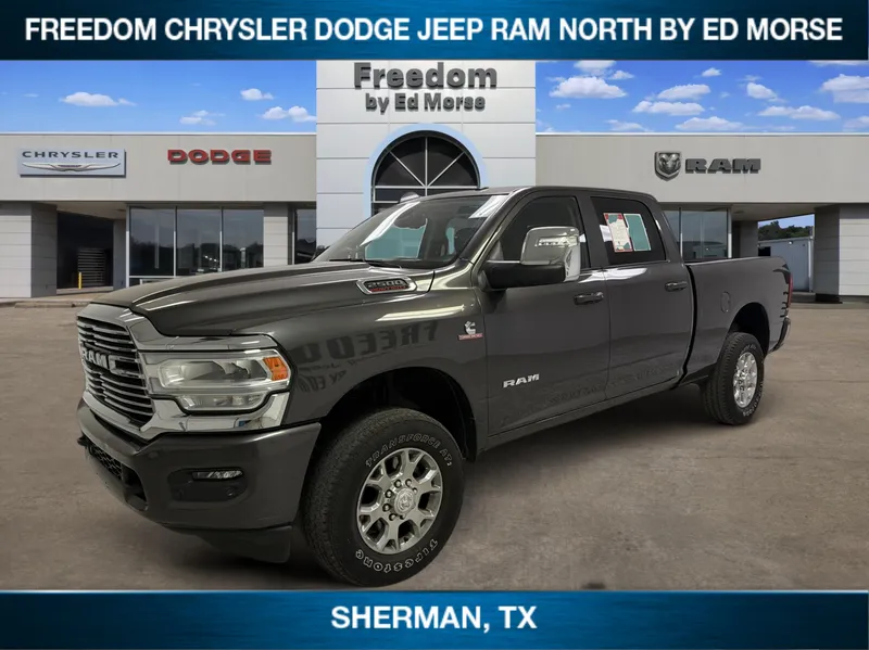 2024 RAM 2500 Laramie in Granite Crystal Metallic Clearcoat — front three-quarter view