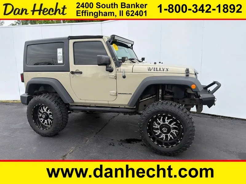 2017 Jeep Wrangler Sport in Gobi Clearcoat — front three-quarter view