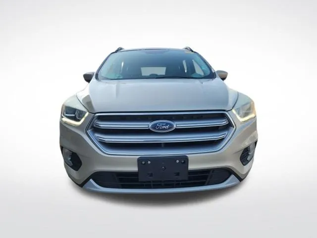 2017 Ford Escape SE in White Gold Metallic — front three-quarter view