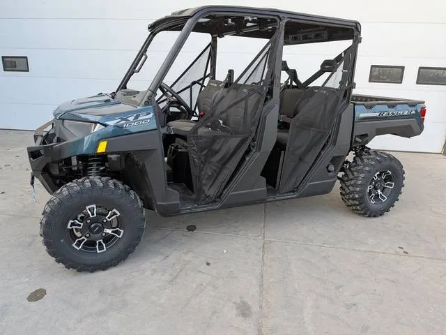 2026 Polaris® Ranger Crew XP 1000 Premium Blue Labyrinth — front three-quarter view