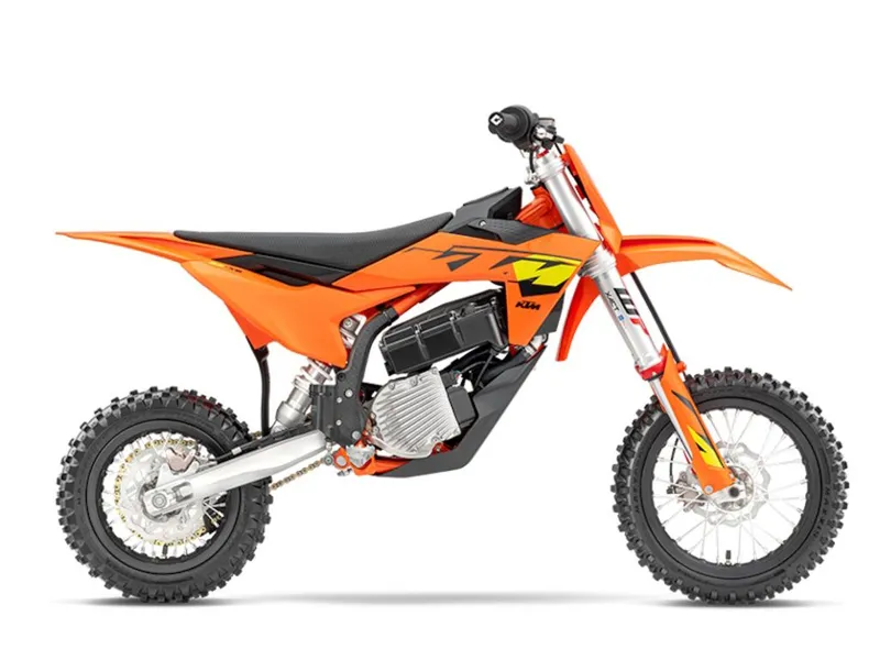 2027 KTM SX-E 5 — front three-quarter view