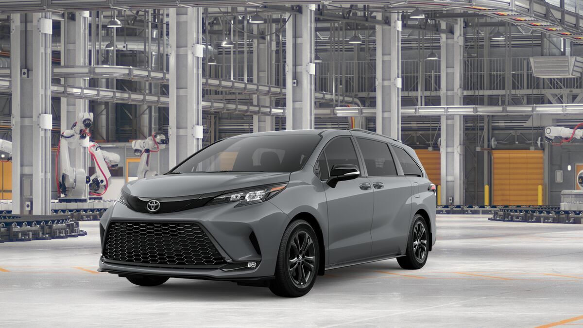 2026 Toyota Sienna XSE in Cement — front three-quarter view