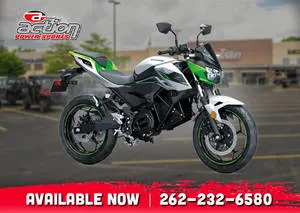 2024 Kawasaki Z e-1 ABS — front three-quarter view