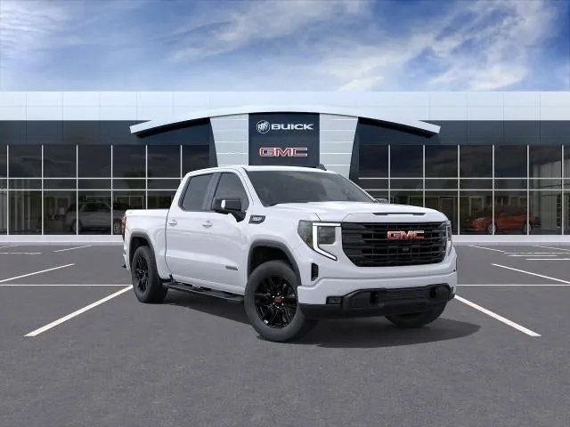2026 GMC Sierra 1500 Elevation in Summit White — front three-quarter view
