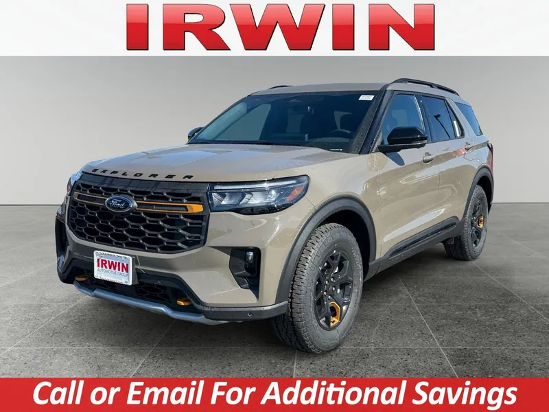 2026 Ford Explorer Tremor in Gray — front three-quarter view