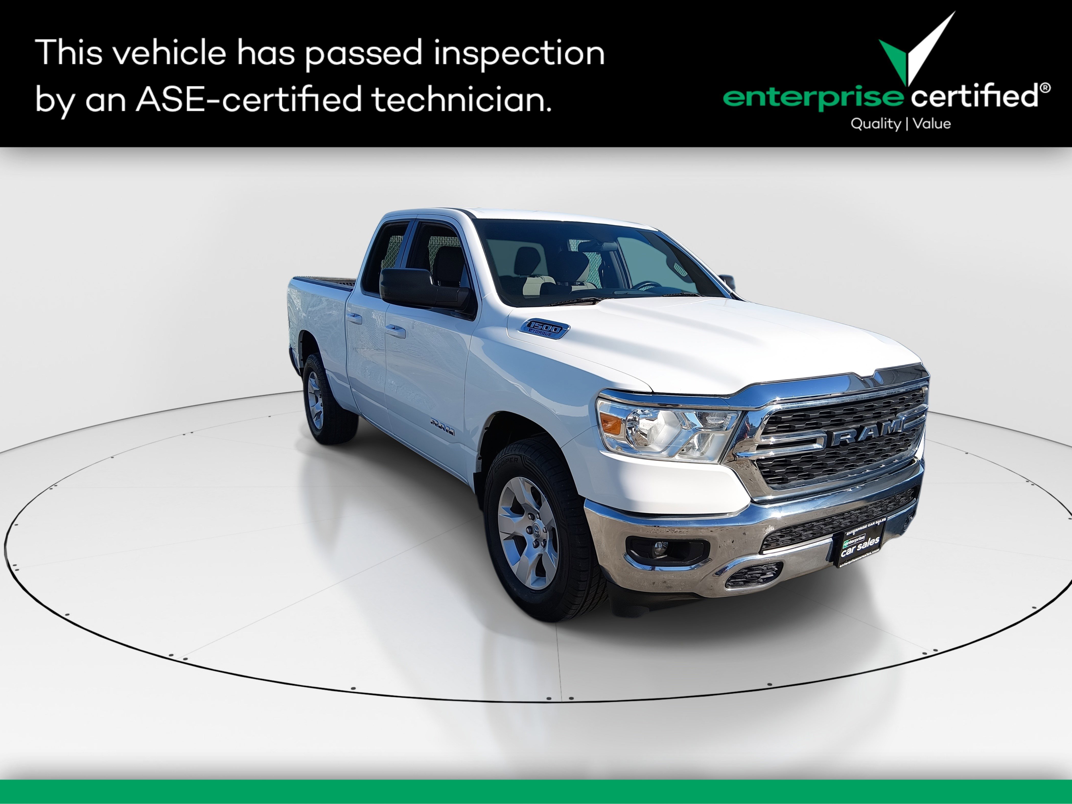2022 Ram 1500 Big Horn 4x2 Quad Cab 6'4" Box — front three-quarter view