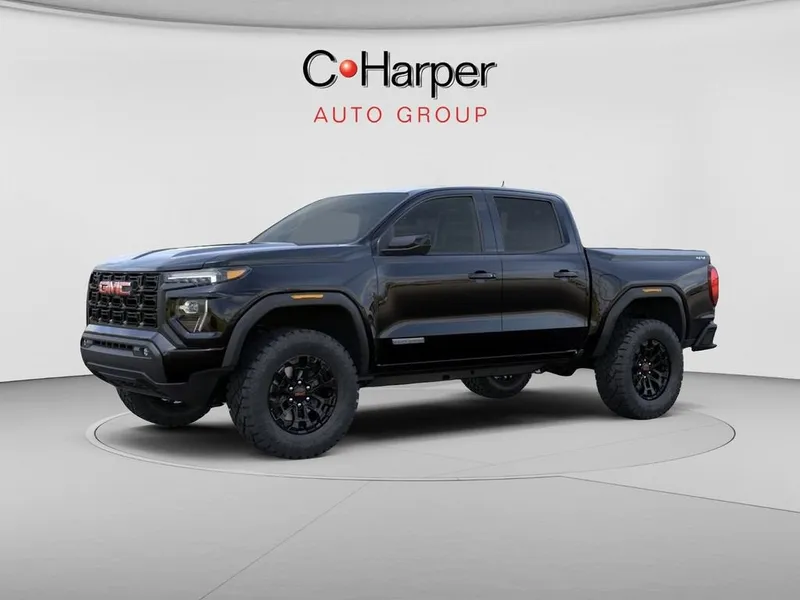 2026 GMC Canyon Elevation in Onyx Black — front three-quarter view