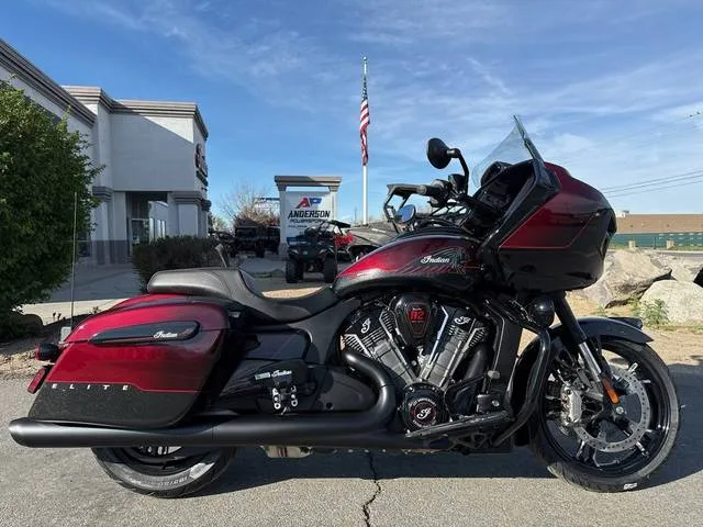 2026 Indian Motorcycle® Indian Challenger 125th Anniversary Edition 125th Anniversary Red with Blac — front three-quarter view