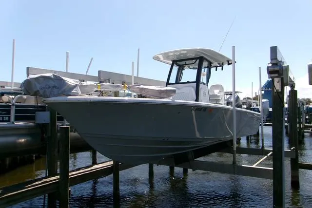 2024 Sportsman Masters 267OE Bay Boat — front three-quarter view