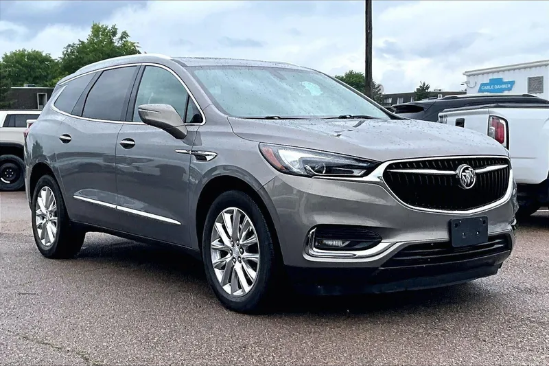2018 Buick Enclave Essence in Includes Spectra Gray Lower Exterior Accent Color. — front three-quarter view