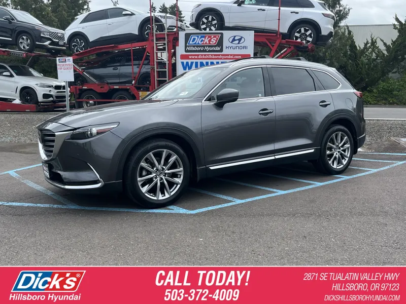 2018 Mazda Mazda CX-9 Signature in Machine Gray Metallic — front three-quarter view