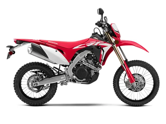 2019 Honda® CRF450L — front three-quarter view