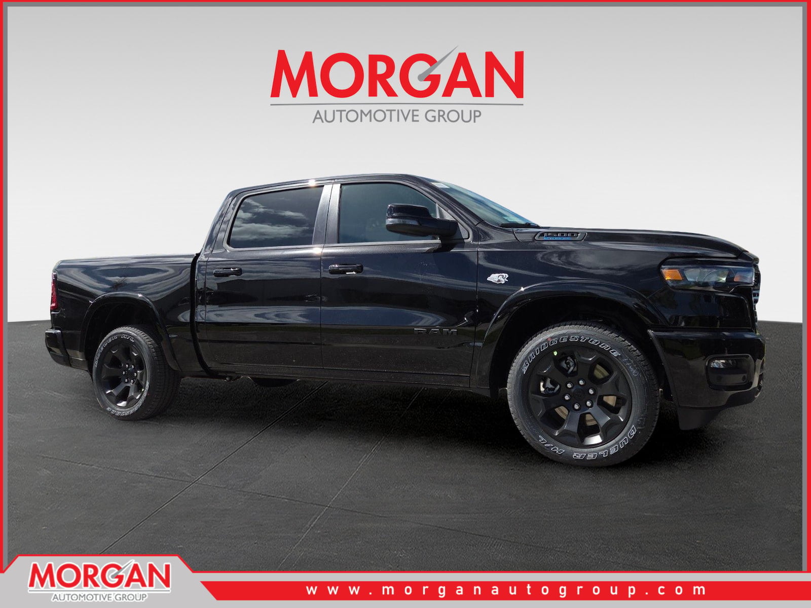 2026 Ram 1500 Big Horn/Lone Star in Black — front three-quarter view