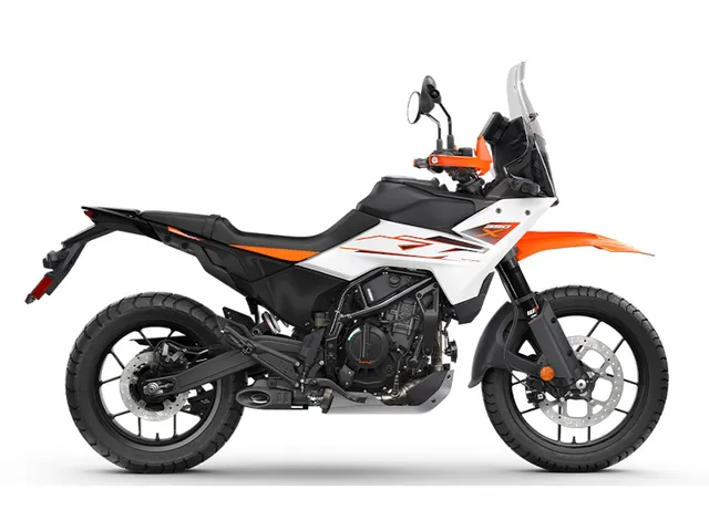 2026 KTM 390 Adventure X — front three-quarter view