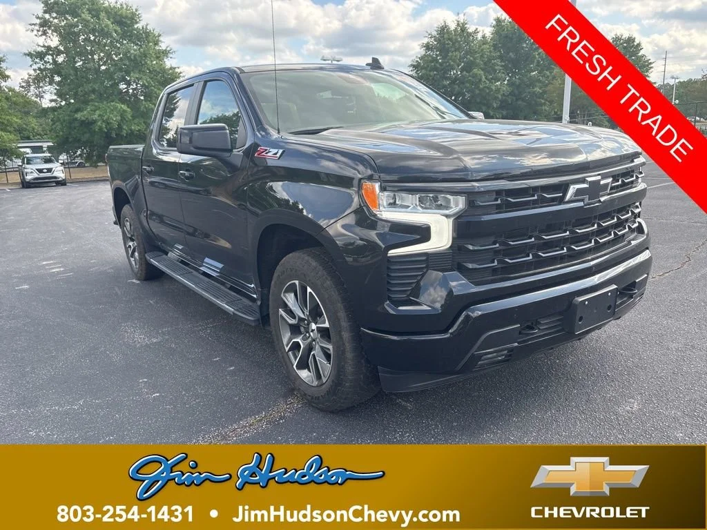 2023 Chevrolet Silverado 1500 in Black — front three-quarter view