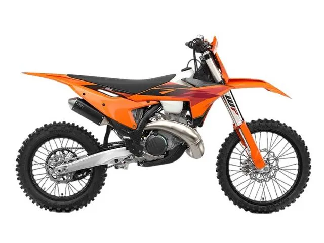 2027 KTM 300 XC — front three-quarter view