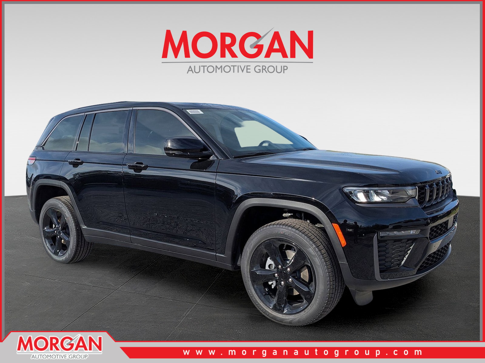 2026 Jeep Grand Cherokee Limited in Black — front three-quarter view