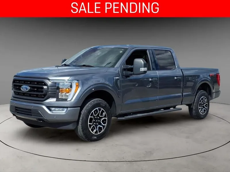 2023 Ford F-150 XLT in Carbonized Gray Metallic — front three-quarter view