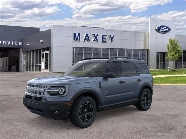 2026 Ford Bronco Sport Outer Banks® in Azure Gray Metallic Tri-Coat — front three-quarter view