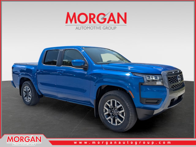 2026 Nissan Frontier SV in Blue — front three-quarter view
