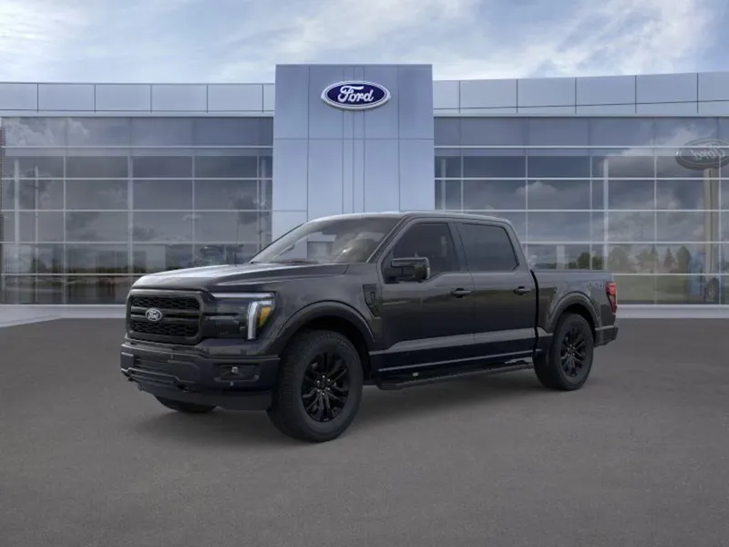 2026 Ford F-150 in Agate Black — front three-quarter view