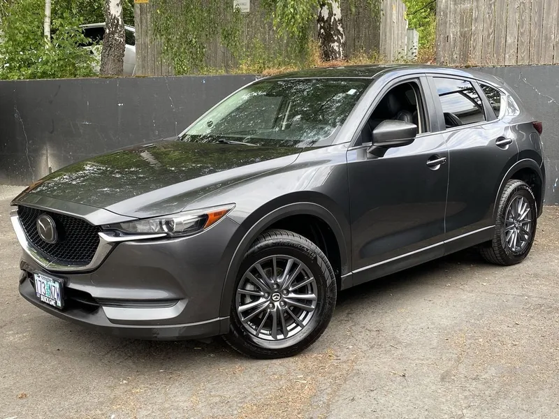 2020 Mazda Mazda CX-5 Touring in Gray/Gray — front three-quarter view