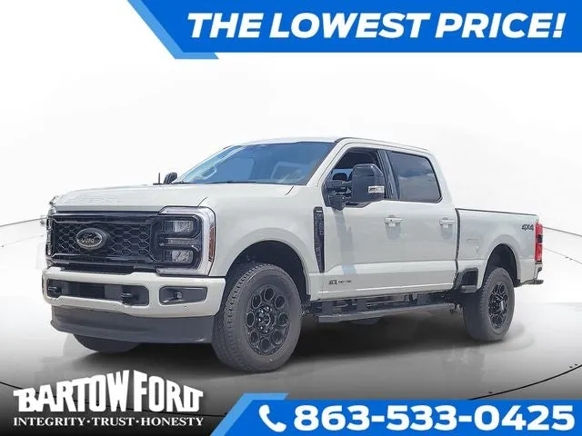 2026 Ford F-250SD Lariat 4WD CREW CAB in Avalanche — front three-quarter view
