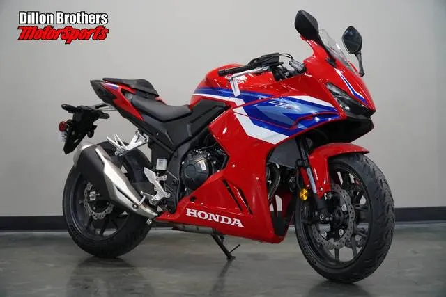 2025 Honda® CBR500R — front three-quarter view