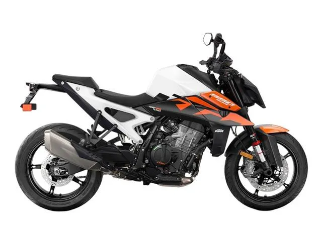 2027 KTM 990 Duke — front three-quarter view