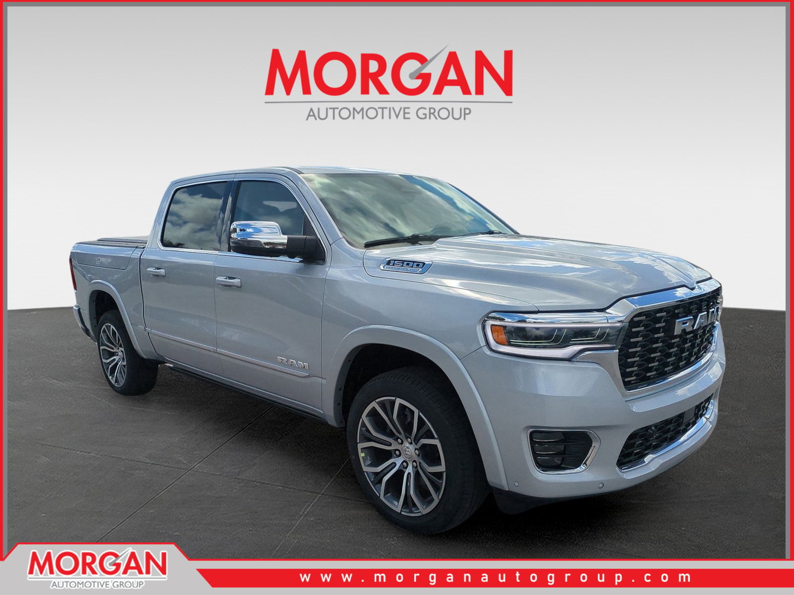 2026 Ram 1500 Tungsten in Silver — front three-quarter view