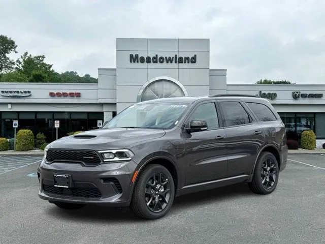 2026 Dodge Durango GT Plus HEMI V8 in Vapor Gray Exterior Paint — front three-quarter view
