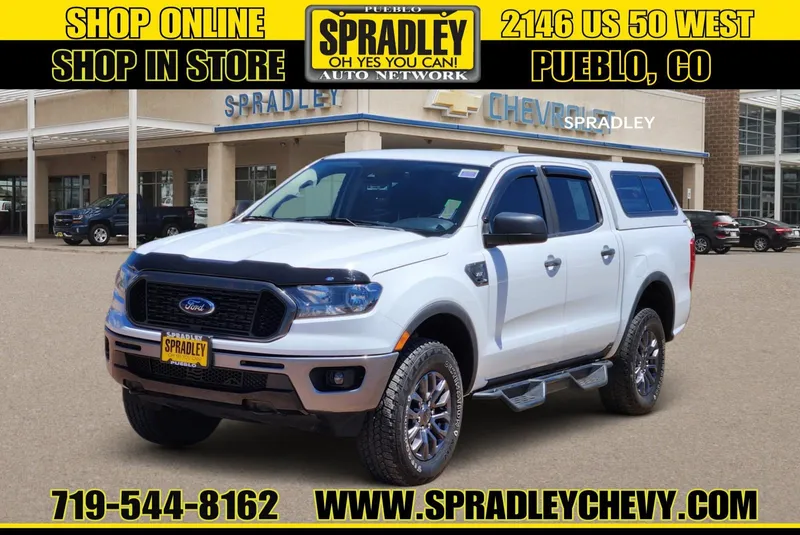 2022 Ford Ranger XL in White — front three-quarter view