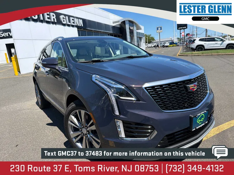 2025 Cadillac XT5 Premium Luxury in Midnight Sky Metallic — front three-quarter view