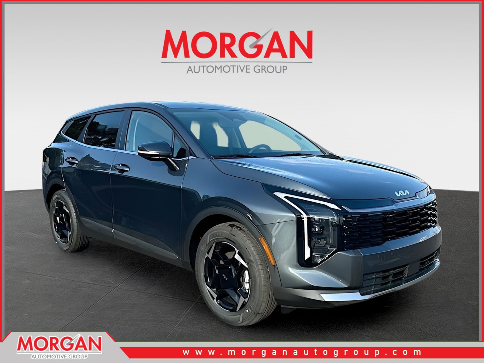 2026 Kia Sportage EX in Gray — front three-quarter view