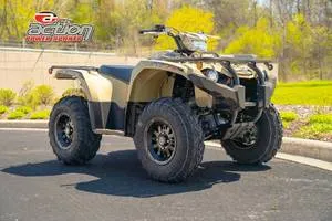 2026 Yamaha Kodiak 450 EPS Fall Beige w/ Realtree Edge — front three-quarter view