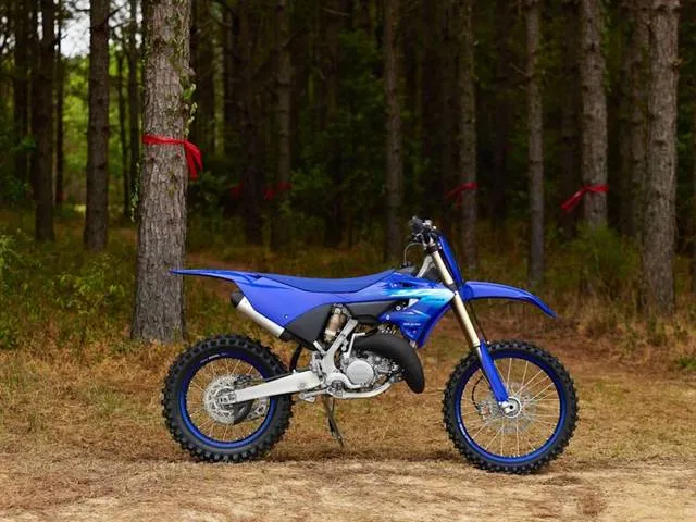 2027 Yamaha YZ125X — front three-quarter view