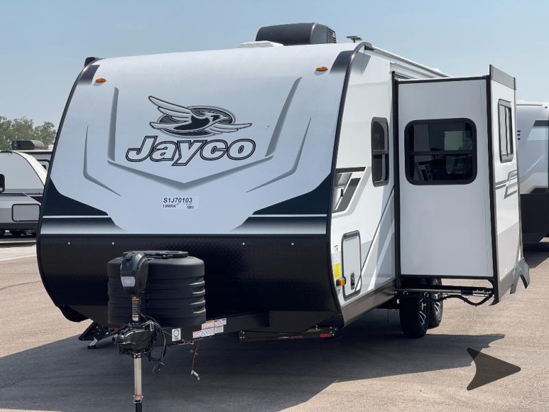 2026 Jayco Jay Feather — front three-quarter view