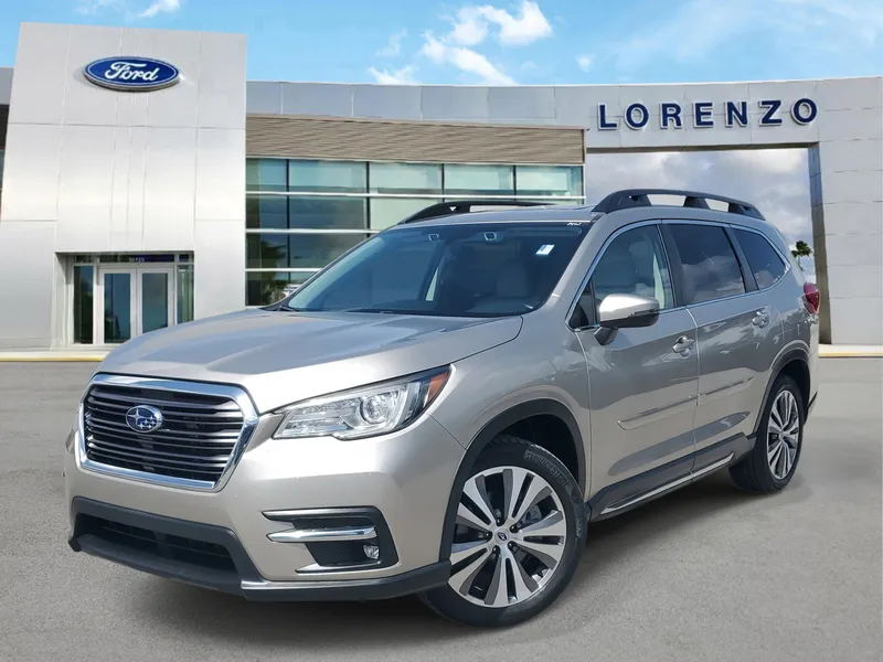 2020 Subaru Ascent Limited 4WD in Ice Silver Metallic — front three-quarter view
