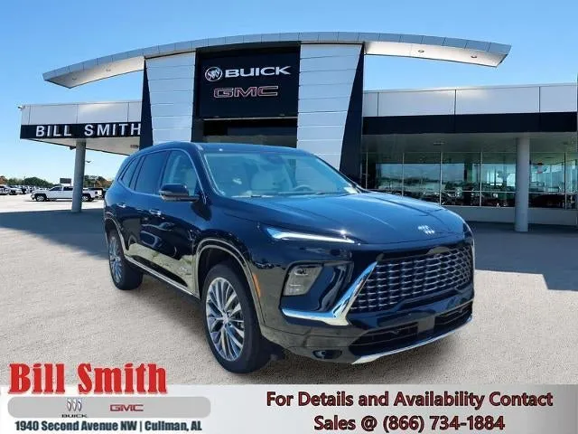 2026 Buick Enclave Avenir in Ebony Twilight Metallic — front three-quarter view