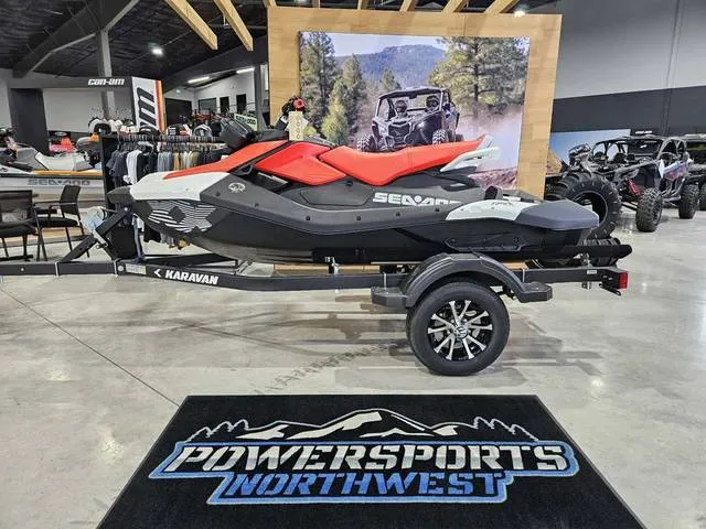 2026 Sea-Doo Spark™Trixx for 3 Rotax® 900 ACE™ - 90 iBR and Audio — front three-quarter view
