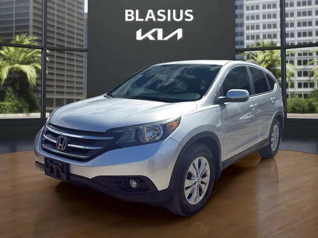 2014 Honda CR-V EX in Alabaster Silver Metallic — front three-quarter view