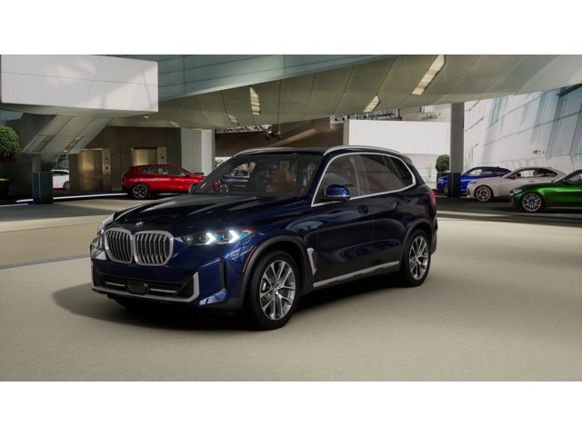 2026 BMW X5 xDrive40i in Tanzanite Blue II Metallic — front three-quarter view