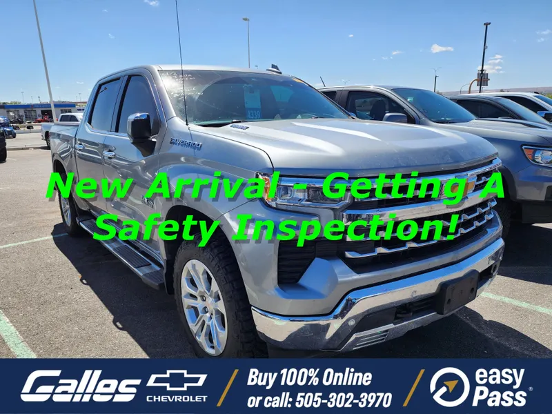 2024 Chevrolet Silverado 1500 LTZ in Sterling Gray Metallic — front three-quarter view