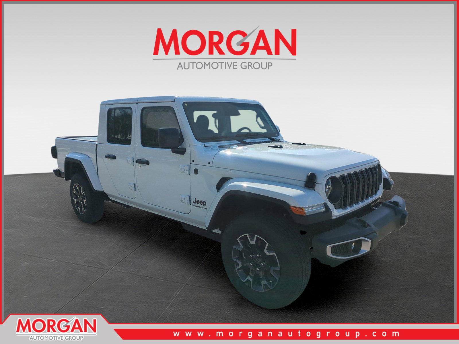 2026 Jeep Gladiator Sport in White/off-white — front three-quarter view