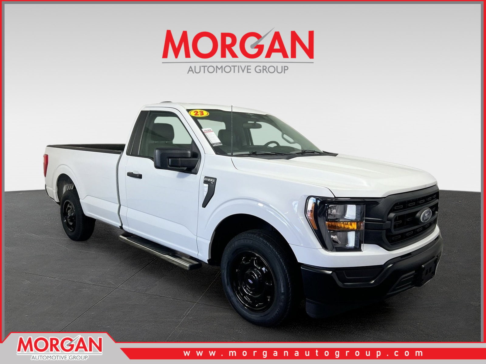 2023 Ford F-150 XL in Oxford White — front three-quarter view