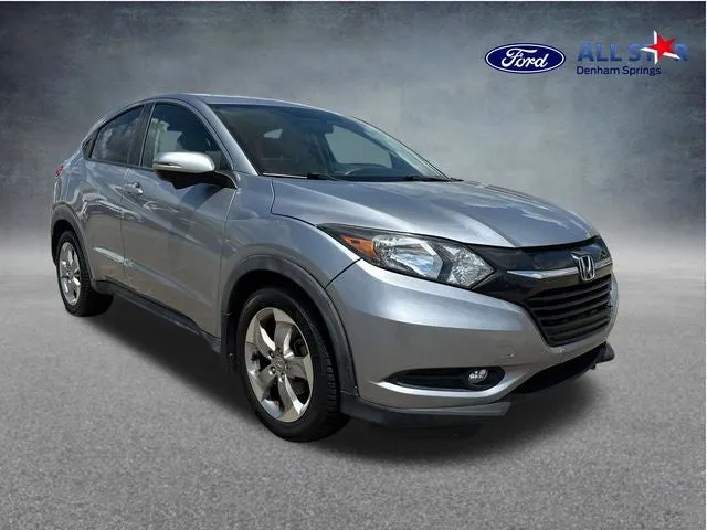 2017 Honda HR-V EX in Silver — front three-quarter view