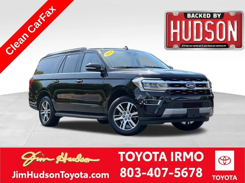 2024 Ford Expedition Max Limited in Agate Black Metallic — front three-quarter view