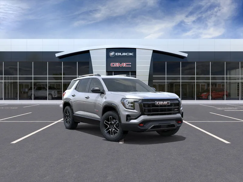 2026 GMC Terrain AT4 in Sterling Metallic — front three-quarter view
