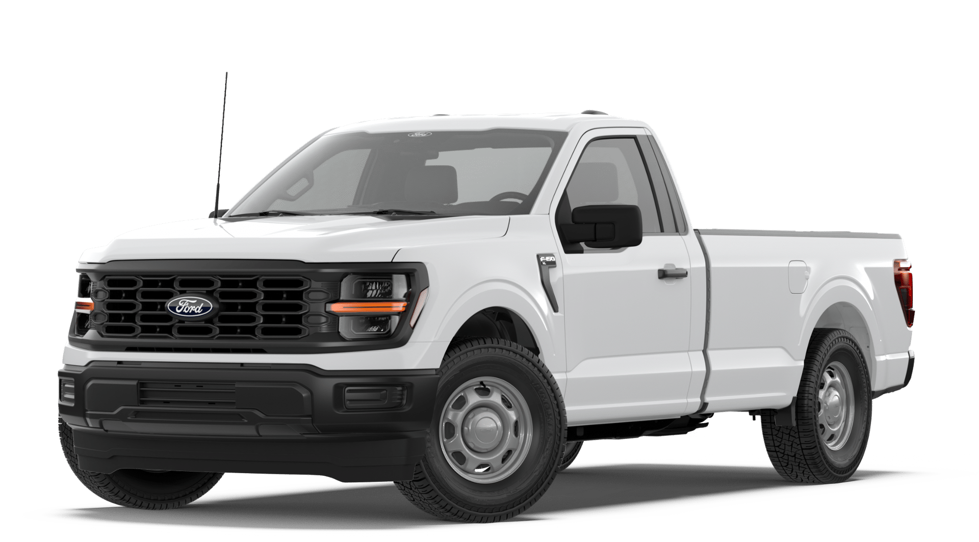 2026 Ford F-150 XL in Oxford White — front three-quarter view
