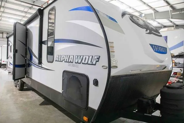 2018 Forest River Alpha Wolf 27RK-L — front three-quarter view